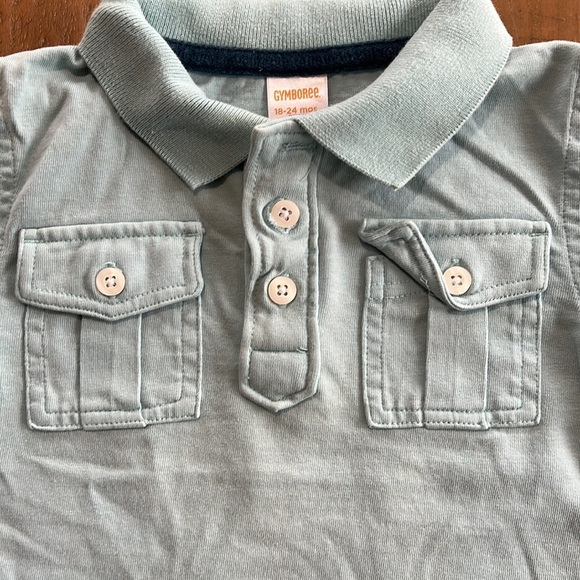 4/&20 Gymboree pale blue polo - Picture 2 of 5